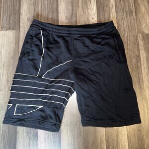 Adidas Originals Big Trefoil Outline Shorts Black/white Mens GE0821 Size L